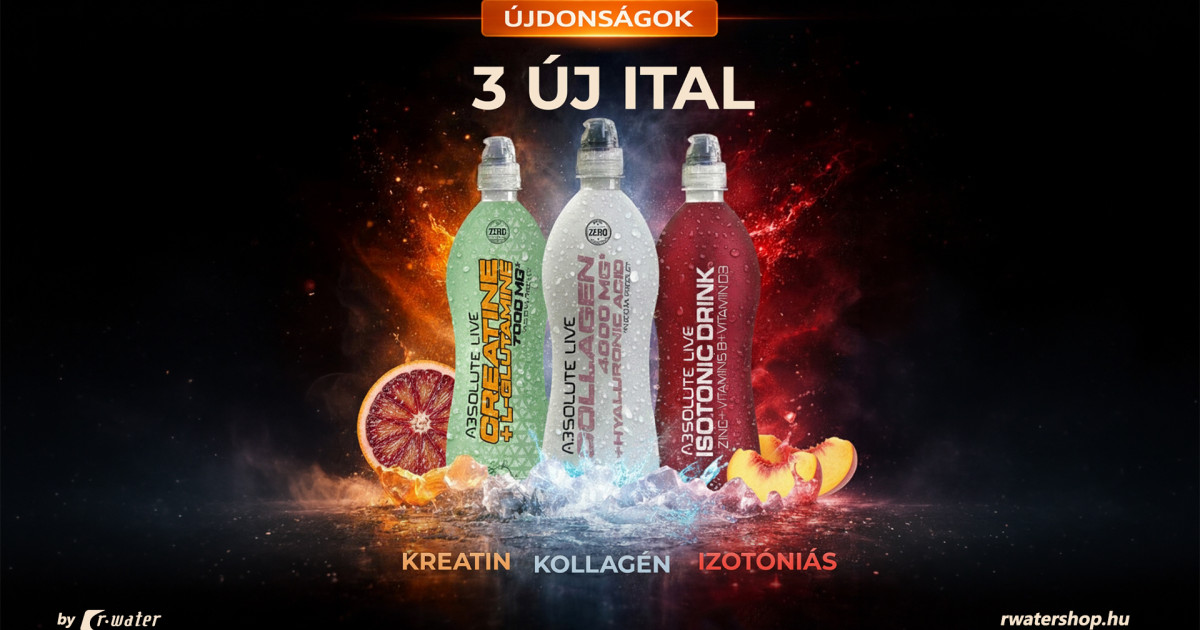 Három új funkcionális italt dobott piacra a magyar sportital gyártó