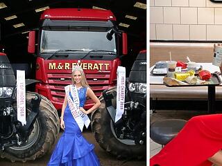 Kamionsofőrnek tanul Miss Anglia egykori szépségkirálynője
