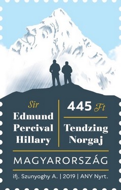 Hillary, 100 éve született, bélyeg, Kép: Magyra Posta