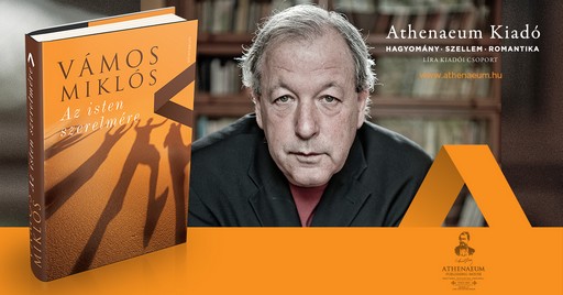 Vámos Miklós és új könyve, Kép: Athenaeum