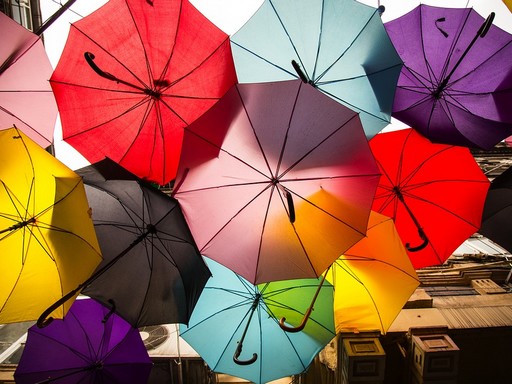 Esernyők, Kép: pixabay