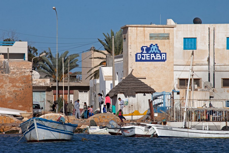 Djerba kikötője, Kép: space-invaders.com
