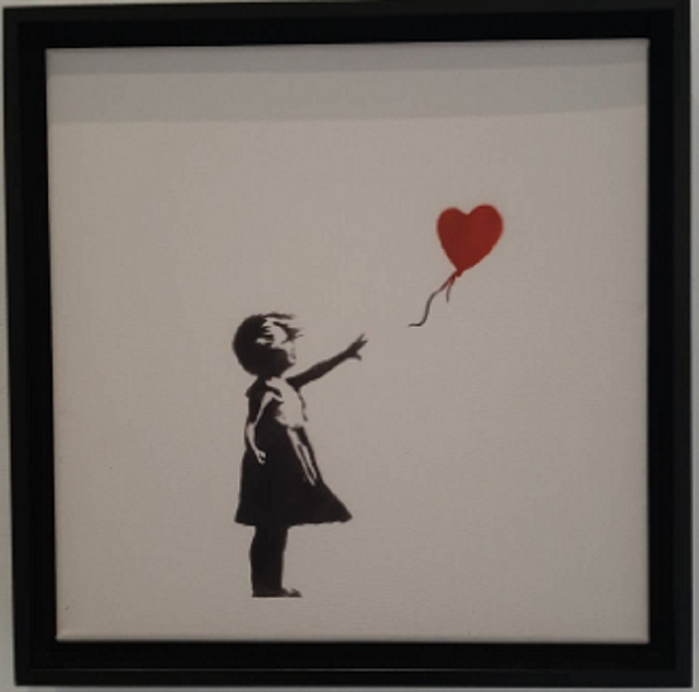 Banksy: Lány lufival, Kép: Pető Fanni