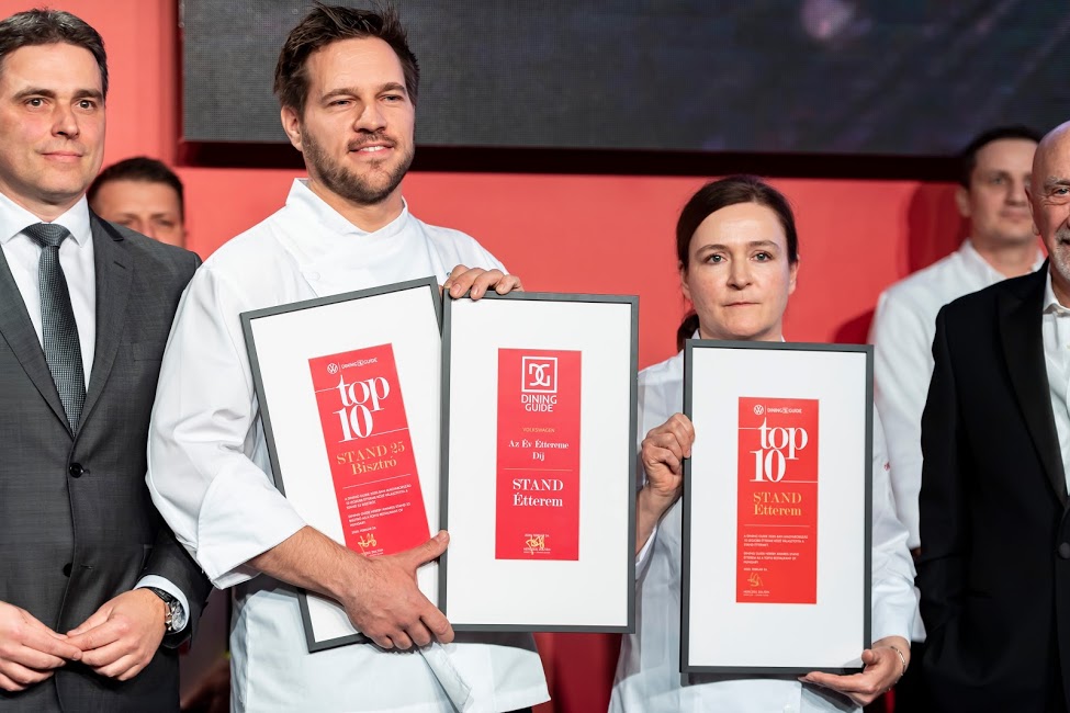Széll Tamás és Szulló Szabina a Dining 2020-as díjátadóján, Kép: Dining Guide