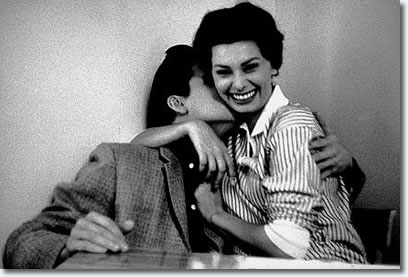 Sophia Loren és Elvis Presley 1958 tavaszán, Kép: sajtóanyag