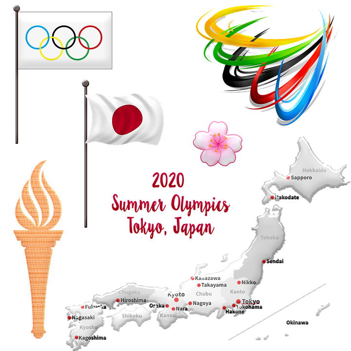 Tokio, nyári olimpia, emblémák, 2020, Kép: pixabay