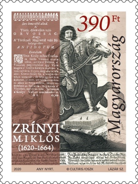 Zrínyi bélyeg, Kép: Magyar Posta