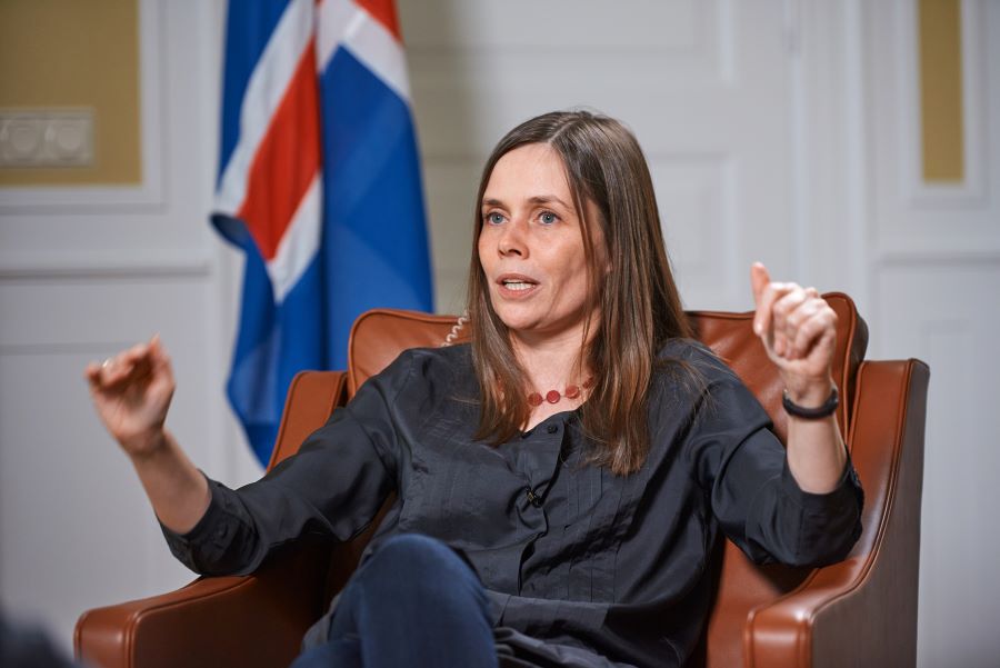 Katrín Jakobsdóttir, Izland miniszterelnöke. Fotó: depositphtos.com