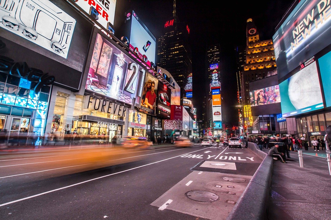 Nézd meg, vannak-e emberek most a Times Square-en! Fotó: Pixabay