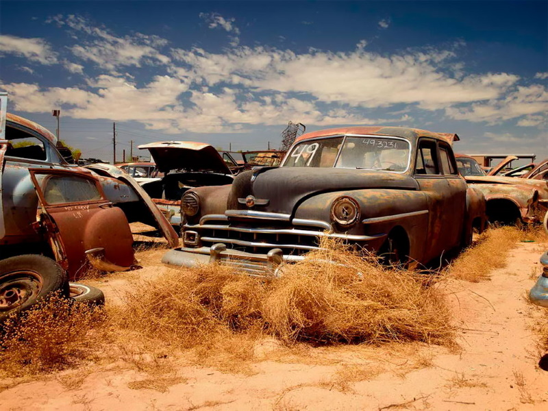 Autótemető valahol Amerikában. Fotó: Dieter Klein/Teneuves via BBC