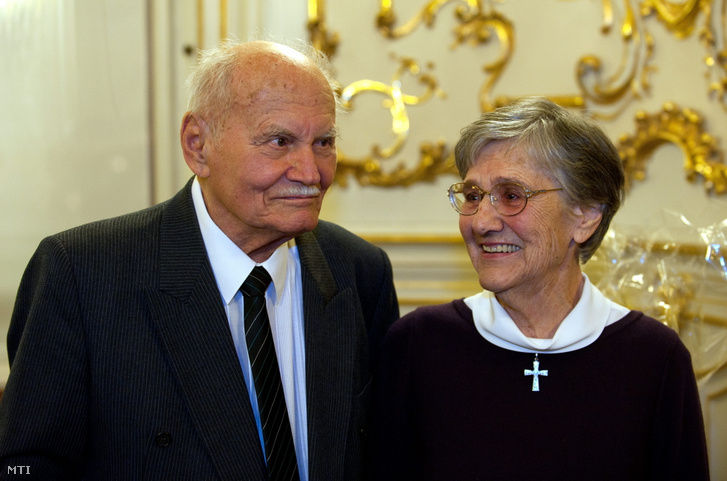 Göncz Árpád és Göncz Árpádné. Fotó: MTI