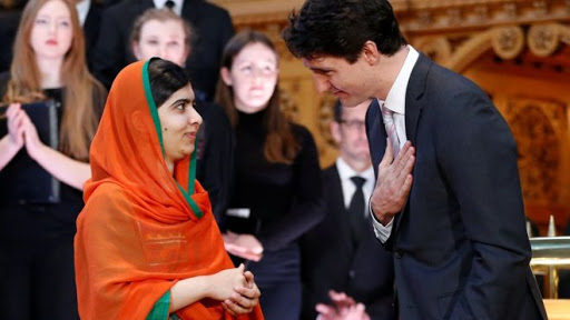 Justin Trudeau-val. Malála kanadai díszpolgár lett Kép: Rauters