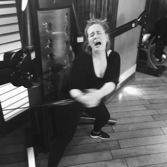 Adele nem barátja a sportnak Fotó: Pinterest