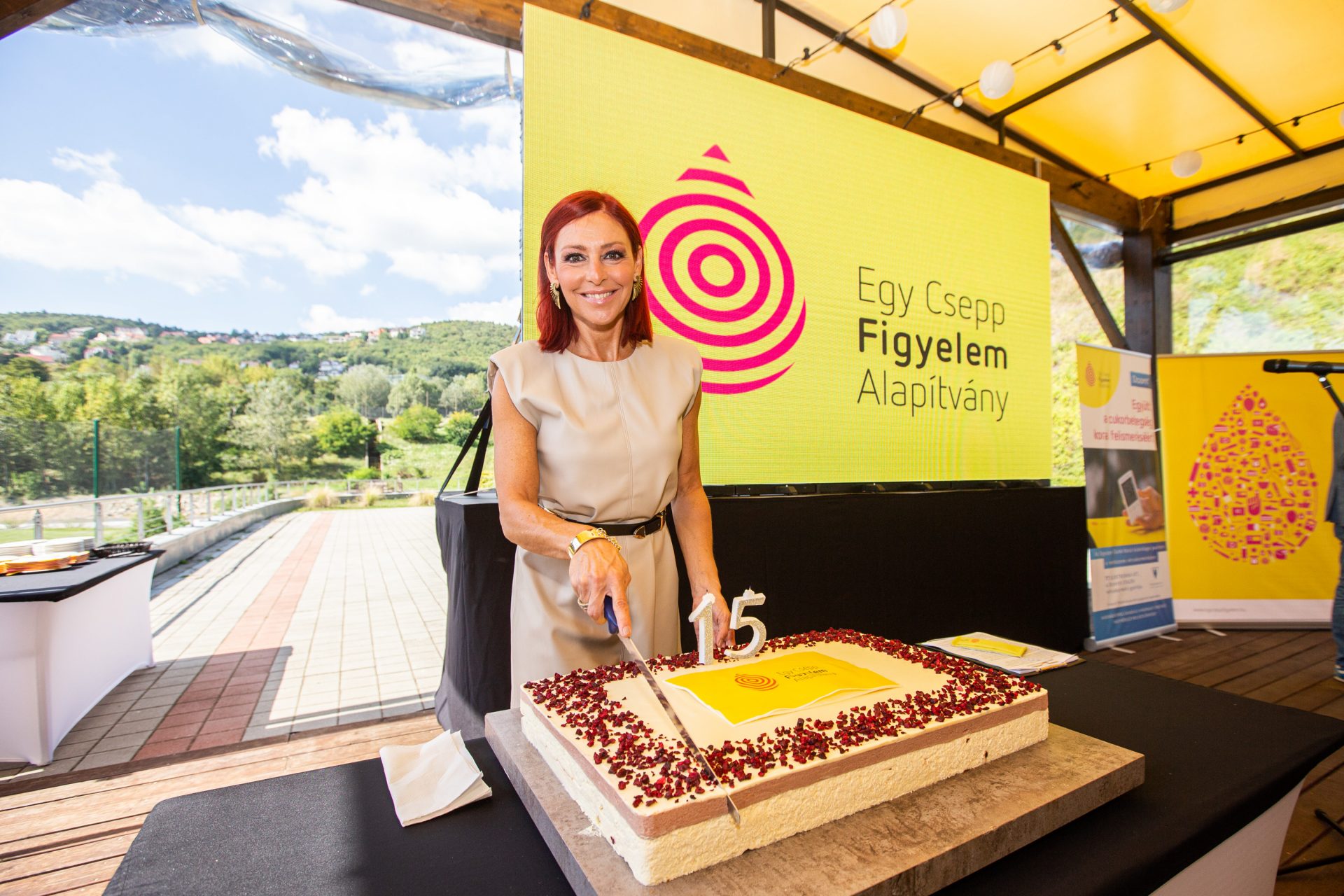 Az Ország cukormentes tortájával ünnepelt az alapítvány. Fotó: Egy Csepp Figyelem Alapíítvány