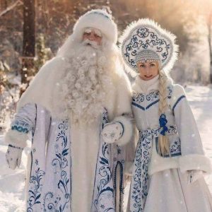 Az orosz mikulás - Gyed Moroz - és a Hóleányka Fotó: Pinterest