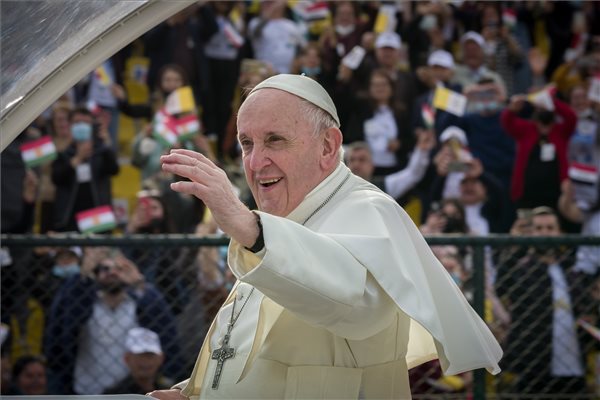 Ferenc pápa Fotó:MTI/Fehér Bertalan