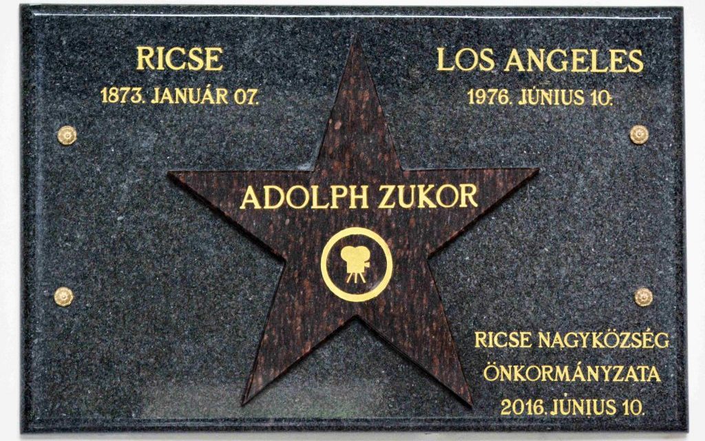 Adolph Zukor csillaga Hollywoodban